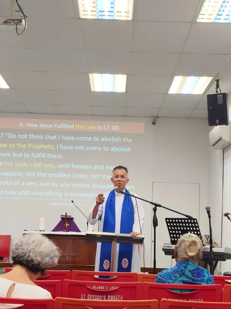 Preaching at St George's Church Penang